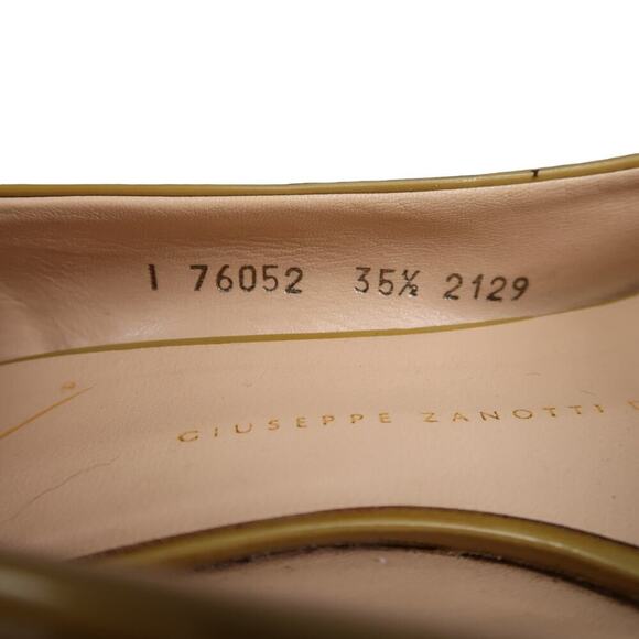 Giuseppe Zanotti Shoes Womens 35.5 Wedge Loafer Pump Patent Leather Slip On 5.5 - Picture 14 of 16